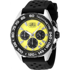 Invicta Men's 47770 Invicta Racing Quartz Chronograph Yellow Dial Watch