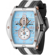 Invicta Men's 47385 Invicta Racing Quartz Multifunction White, Silver, Brown, Rose Gold, Light Blue Dial Watch