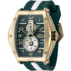 Invicta Men's 47387 Invicta Racing Quartz Multifunction White, Silver, Gold, Green Dial Watch