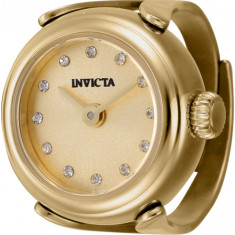 Invicta Women's 44483 Mini Quartz 2 Hand Gold Dial Watch