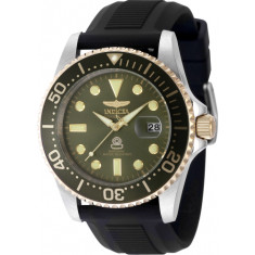 Invicta Men's 48217 Pro Diver Quartz 3 Hand Military Green Dial Watch