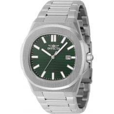 Invicta Men's 48323 Speedway Quartz 3 Hand Green Dial Watch