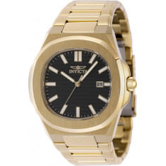 Invicta Men's 48516 Speedway Quartz 3 Hand Black Dial Watch