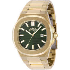 Invicta Men's 48518 Speedway Quartz 3 Hand Green Dial Watch
