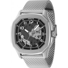 Invicta Men's 48439 S1 Rally Quartz 3 Hand Black, Gunmetal Dial Watch