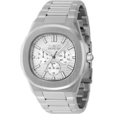 Invicta Men's 48324 Speedway Quartz 3 Hand Silver Dial Watch