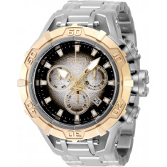 Invicta Men's 47851 Reserve Quartz 3 Hand Black, Silver Dial Watch