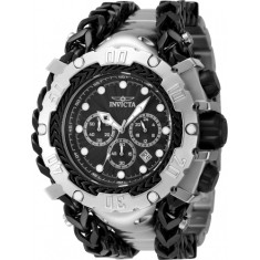 Invicta Men's 48185 Gladiator Quartz 3 Hand Black Dial Watch