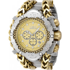 Invicta Men's 48190 Gladiator Quartz Chronograph Silver, Gold Dial Watch