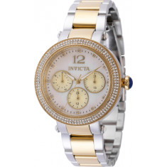 Invicta Women's 44705 Bolt Quartz Chronograph White, Gold Dial Watch