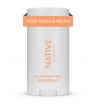 Native Deodorant for Women & Men - Sweet Peach & Nectar - Aluminum Free - 2.65oz