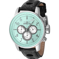 Invicta Men's 45908 S1 Rally Quartz Chronograph Silver, Turquoise, Gunmetal Dial Watch