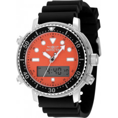 Invicta Men's 48368 Pro Diver Digital 3 Hand Orange Dial Watch