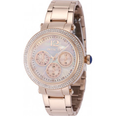 Invicta Women's 48863 Bolt Quartz Chronograph Rose Gold, White Dial Watch