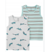 Regata Infantil - Tamanho 4 anos - Carters - Kit com 2 peças - Style 2N008910