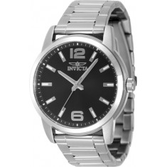 Invicta Men's 48491 Celestial Quartz 3 Hand Black Dial Watch