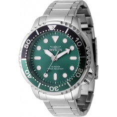 Invicta Men's 47220 Pro Diver Quartz 3 Hand Green Dial Watch
