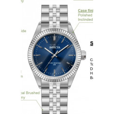 Invicta Women's 49312 Specialty Quartz 3 Hand Blue Dial Watch
