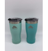 Kit Copo Térmico em Inox - Sem caixa - Ozark Trail 2 Pack Stainless Steel Vacuum Tumblers, 20oz, Mint and Aqua
