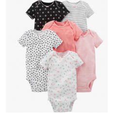 kit Body Infantil 6 peças - Carter's (Tam:6-9meses) Style A26G065