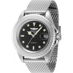 Invicta Men's 48743 Elite Diamond Automatic 3 Hand Black Dial Watch