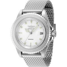 Invicta Men's 48744 Elite Diamond Automatic 3 Hand Silver Dial Watch