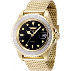 Invicta Men's 48745 Elite Diamond Automatic 3 Hand Black Dial Watch