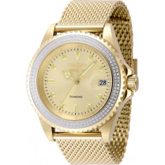 Invicta Men's 48746 Elite Diamond Automatic 3 Hand Gold Dial Watch