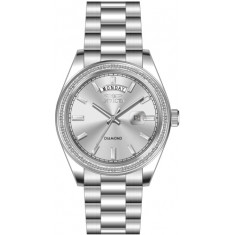 Invicta Men's 48759 Elite Diamond Quartz 3 Hand Silver Dial Watch