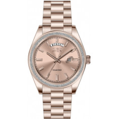 Invicta Men's 48762 Elite Diamond Quartz 3 Hand Rose Gold Dial Watch