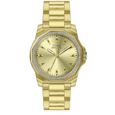 Invicta Men's 49108 Speedway Quartz 3 Hand Gold Dial Watch