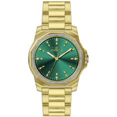 Invicta Men's 49109 Speedway Quartz 3 Hand Green Dial Watch