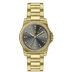Invicta Women's 49114 Speedway Quartz 3 Hand Charcoal Dial Watch