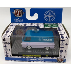 M2 Machines 1964 Dodge A100 Panel Van PAN AM 1:64 Diecast Blue White R69/ 21-73