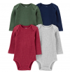 Kit Body 4 peças - Manga Longa - Carter's - Tam: 9 Meses (Estilo: 1O743910)