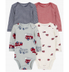 Kit Body Infantil 5 peças - Carter's Tamanho 6 meses - Style 1R584110