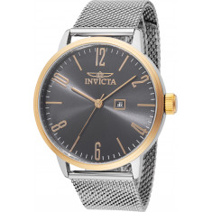 Invicta Men's 48938 Specialty Quartz 3 Hand Charcoal Dial Watch