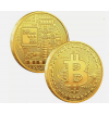 Gold Bitcoin w/ Protective Case NEW, Physical Gold Plated Collectible Bit Coin