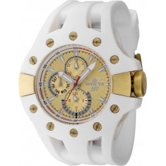 Invicta Men's 48127 S1 Rally Quartz Chronograph Silver, Red, Gold Dial Watch