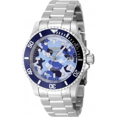 Invicta Men's 48570 Pro Diver Quartz 3 Hand Camouflage, Blue