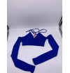 Top Feminino - Edikted Women's Blue Crop-top- Tamanho P