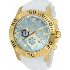 Invicta Men's 20296 Pro Diver Quartz Chronograph Platinum Dial Watch