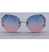 Oculos de Sol Octagonal Rosa e Azul - sem caixa