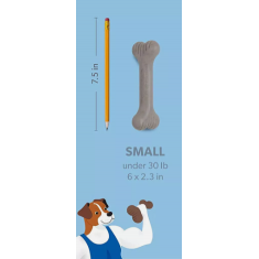Brinquedo Pet - Bulkster Durable Chew Toy for Aggressive Chewers, Real Bacon