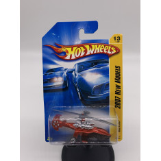 Hot Wheels 2007 New Models Red Sky Knife Toy Helicopter 013/180