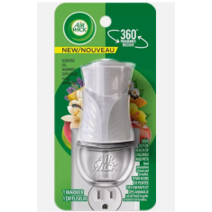 Air Wick plug in Scented Oil Warmer, White, 1 Count, Freshener.