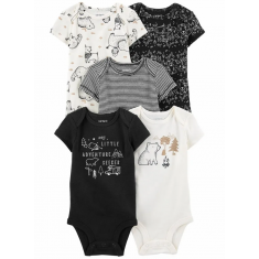 Kit body 5 peças Carter's - Tam: 12, 18 e 24 Meses Style 1O562610