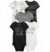 Kit body 5 peças Carter's - Tam: 12, 18 e 24 Meses Style 1O562610