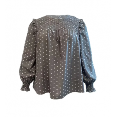 Camisa Feminina de Poa - Shein Curve - Plus Size -  Tamanho 4XL