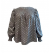 Camisa Feminina de Poa - Shein Curve - Plus Size -  Tamanho 4XL